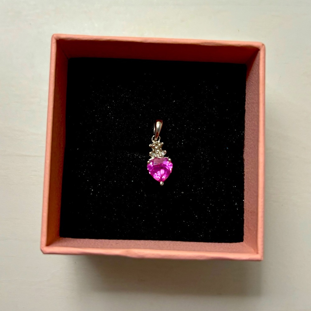 October Birthstone Necklace Charm